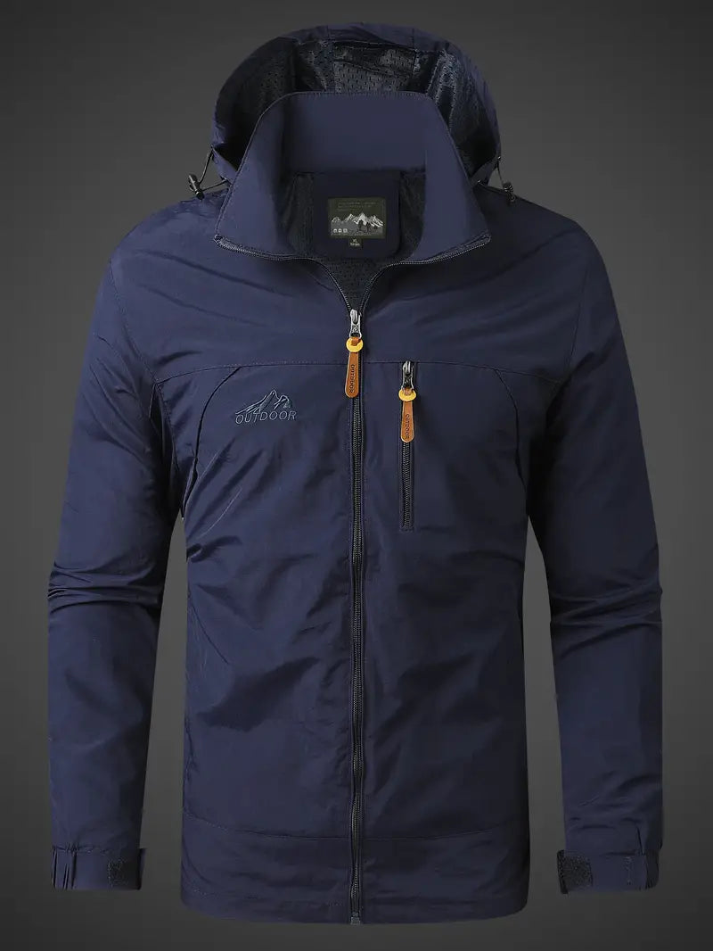 Męska Kurtka Przeciwdeszczowa Outdoor | Lekka Kurtka Wiatrówka