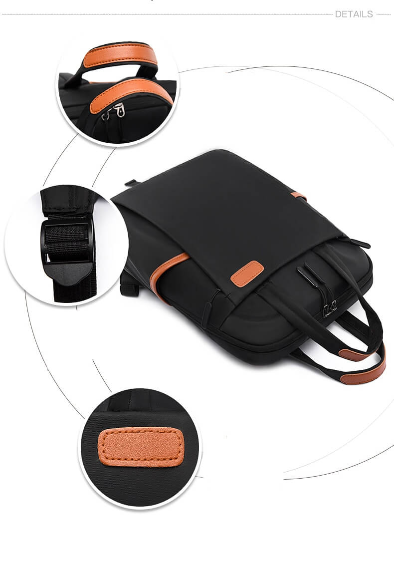 Smukły nowoczesny plecak antykradzieżowy do codziennych podróży