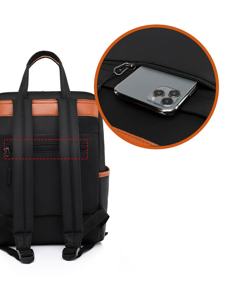 Smukły nowoczesny plecak antykradzieżowy do codziennych podróży