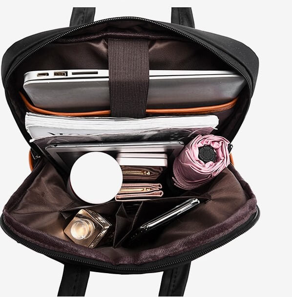 Smukły nowoczesny plecak antykradzieżowy do codziennych podróży