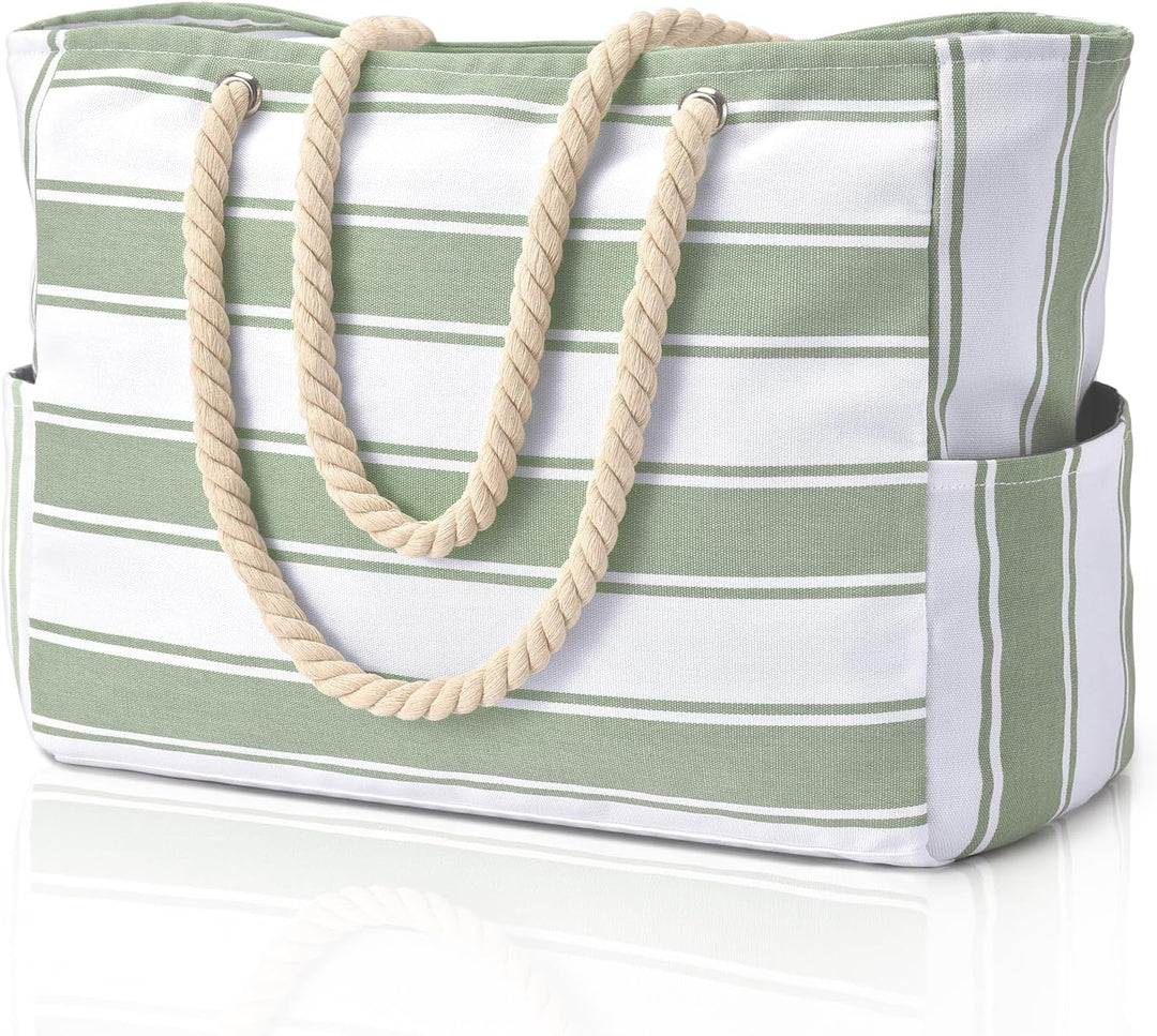 Wodoodporna i piaskoodporna duża tote torba plażowa