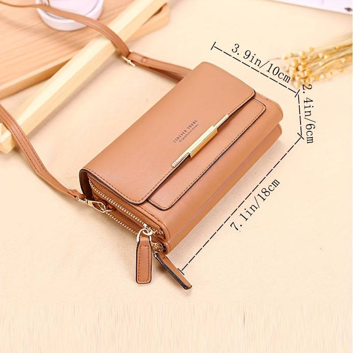 Damska kompaktowa torebka wielokieszeniowa