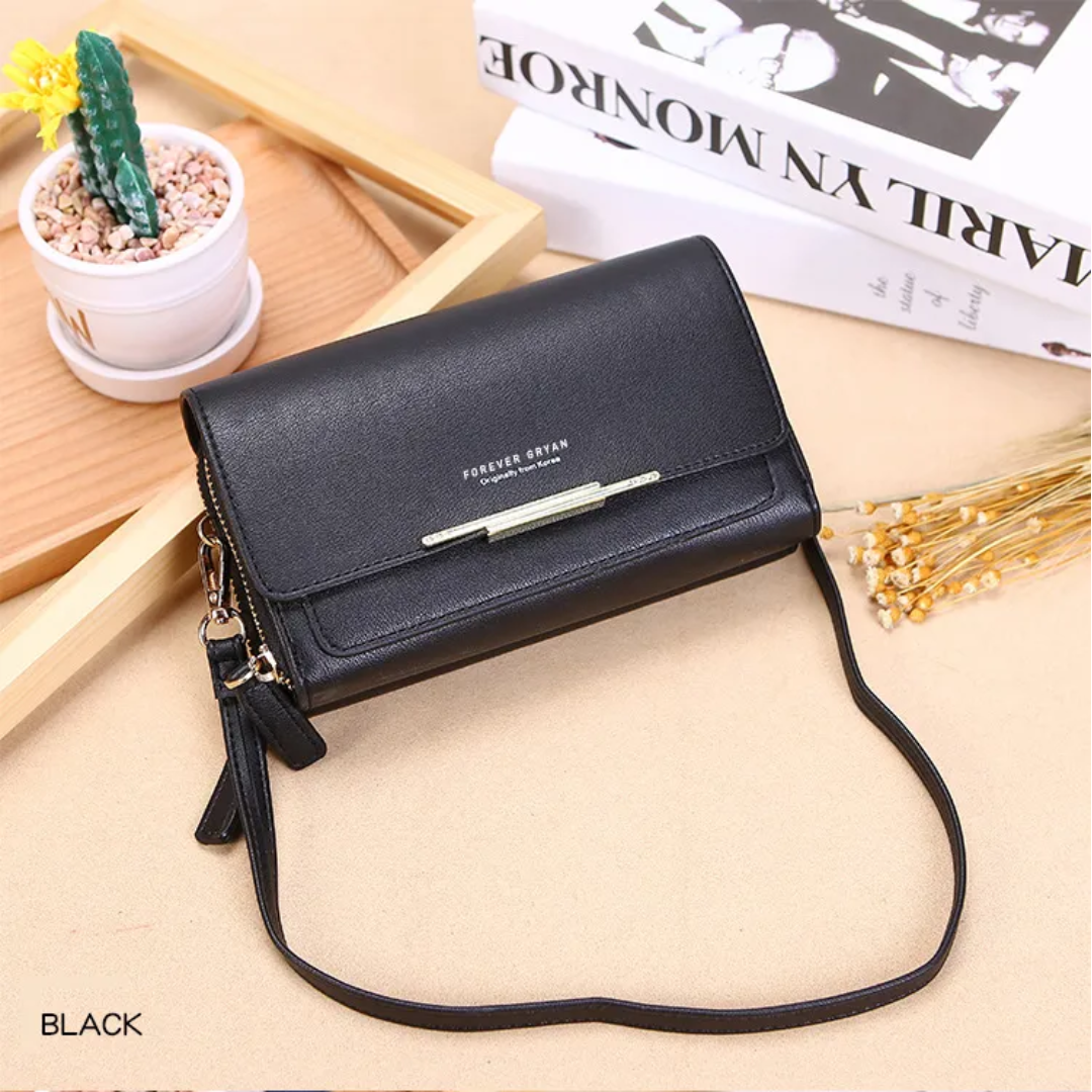 Damska kompaktowa torebka wielokieszeniowa