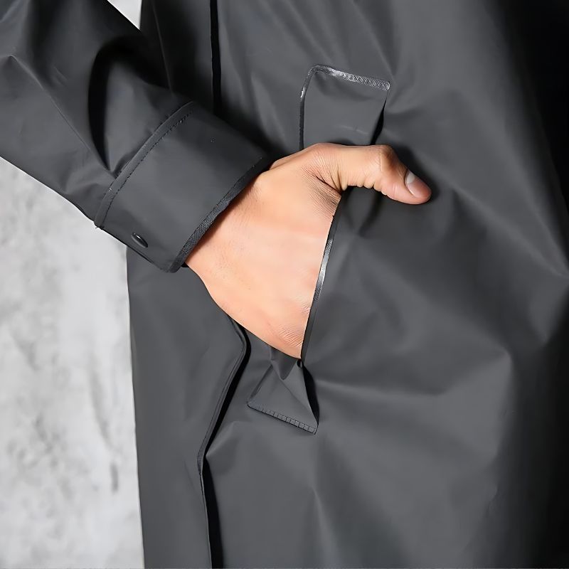 Męski Płaszcz Przeciwdeszczowy | Elegancki Płaszcz Pogodoodporny