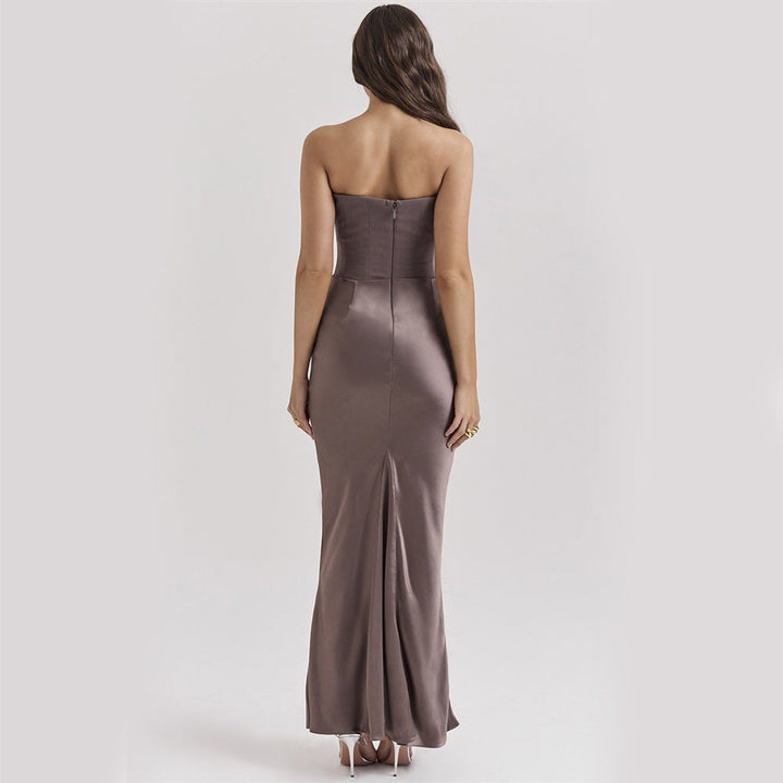 Sukienka Damska Elegancka Gorsetowa Wieczorowa Maxi