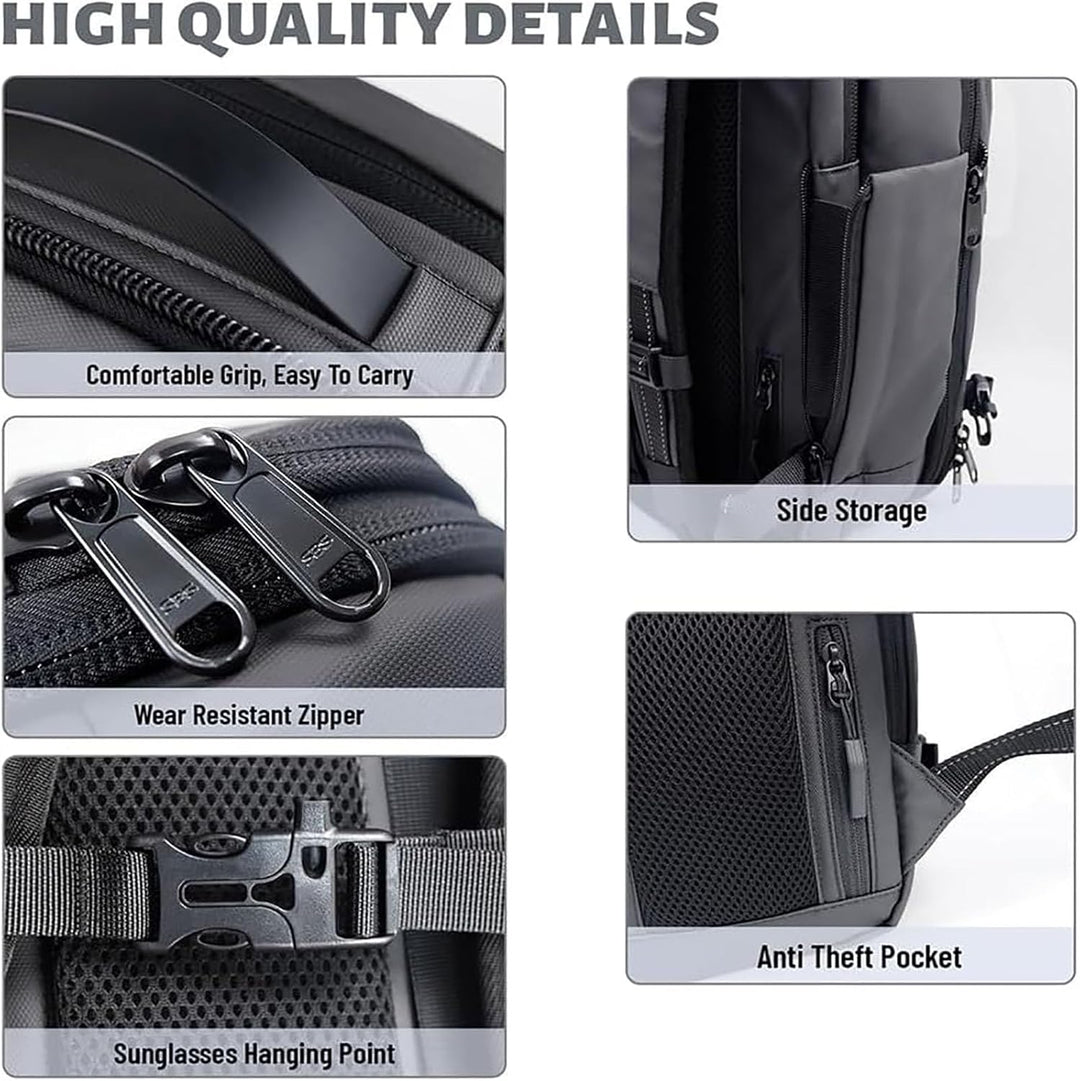 Rozszerzalny plecak podróżny antykradzieżowy