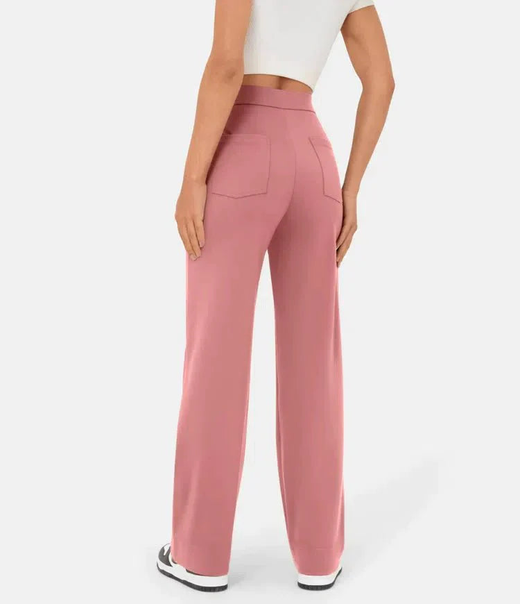 Eleganckie Spodnie Damskie Wysoki Stan