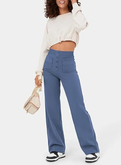 Eleganckie Spodnie Damskie Wysoki Stan