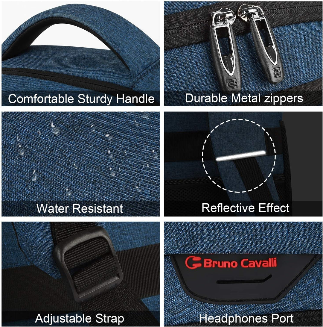 Nowoczesny plecak na laptopa z zabezpieczeniem antykradzieżowym i portem USB