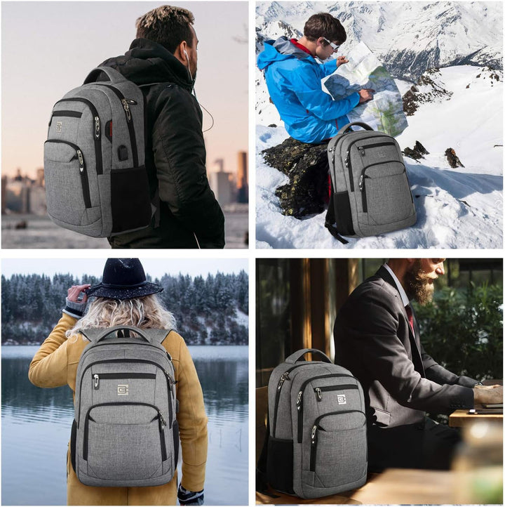 Nowoczesny plecak na laptopa z zabezpieczeniem antykradzieżowym i portem USB