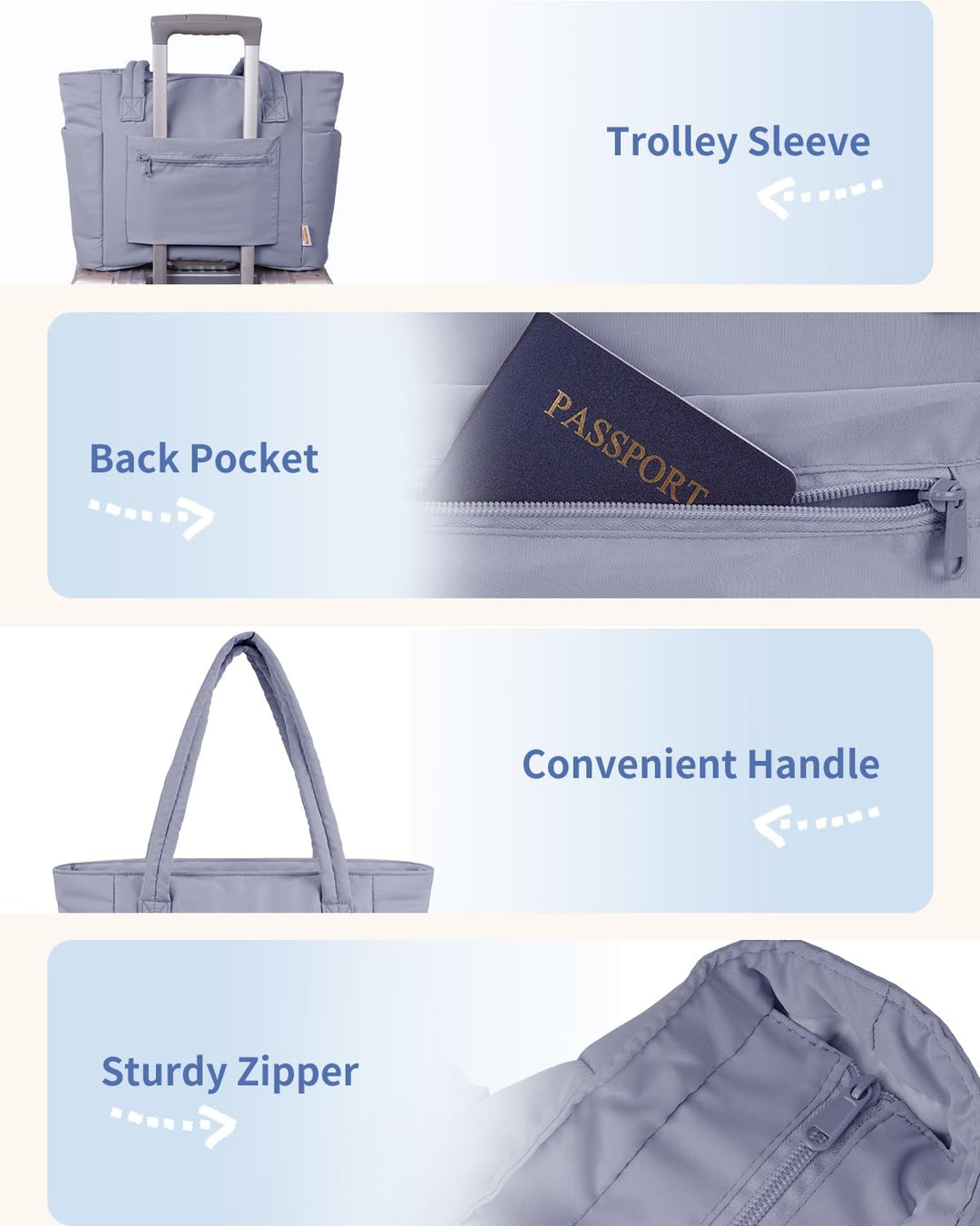 Pojemna damska tote torba na laptopa z bezpieczną kieszenią na kubek