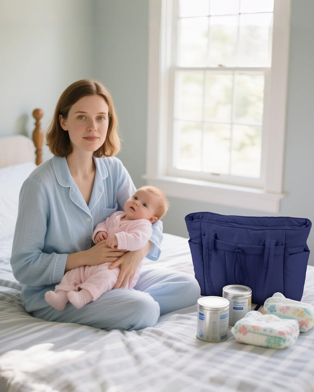 Pojemna damska tote torba na laptopa z bezpieczną kieszenią na kubek