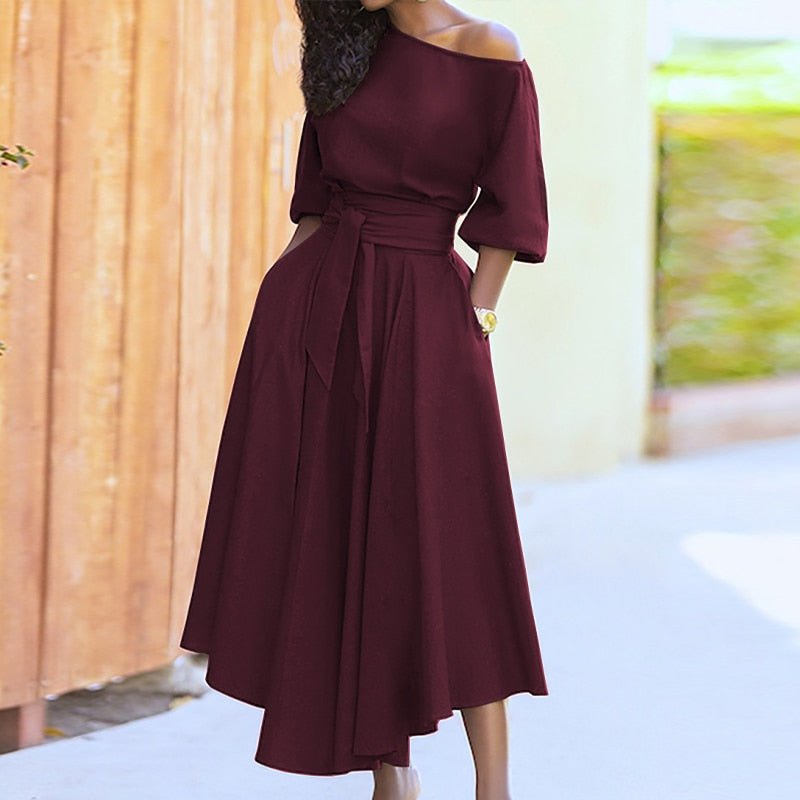 Damska Elegancka Sukienka Letnia | Midi