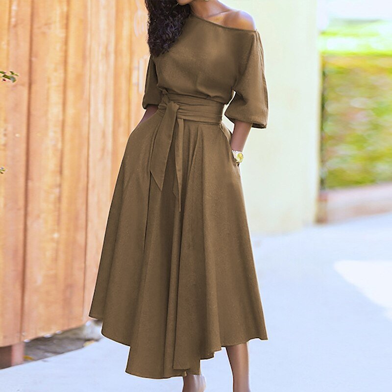 Damska Elegancka Sukienka Letnia | Midi