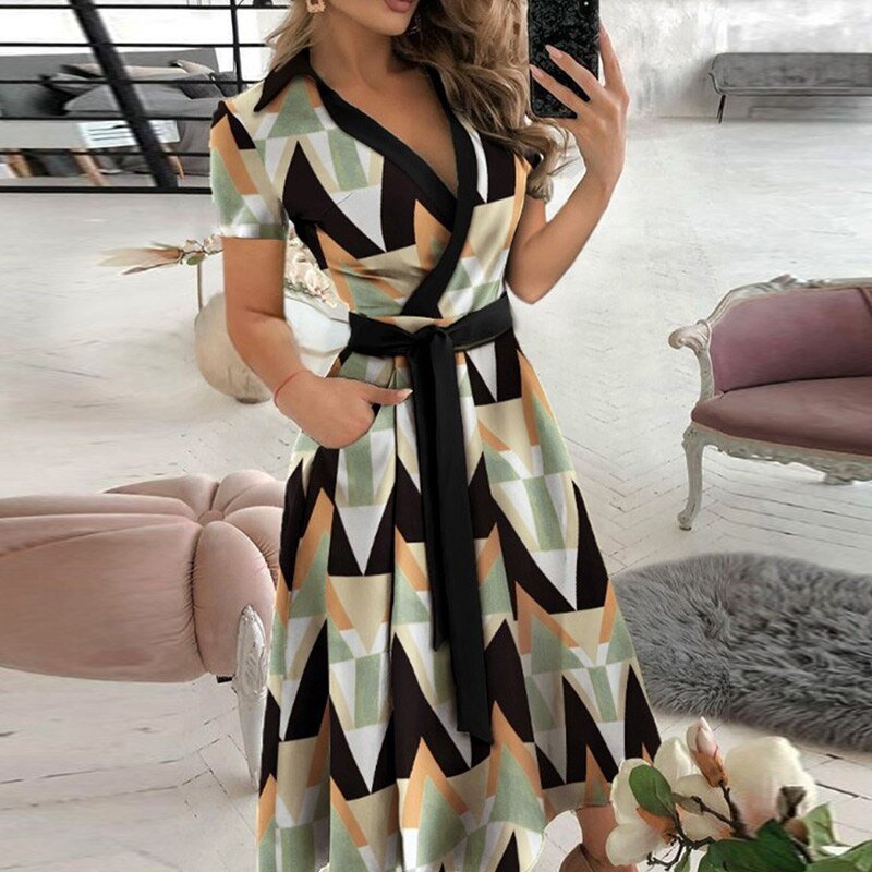 Damska Elegancka Sukienka Letnia | Midi