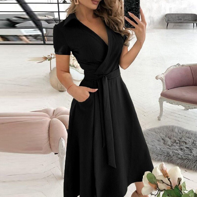 Damska Elegancka Sukienka Letnia | Midi
