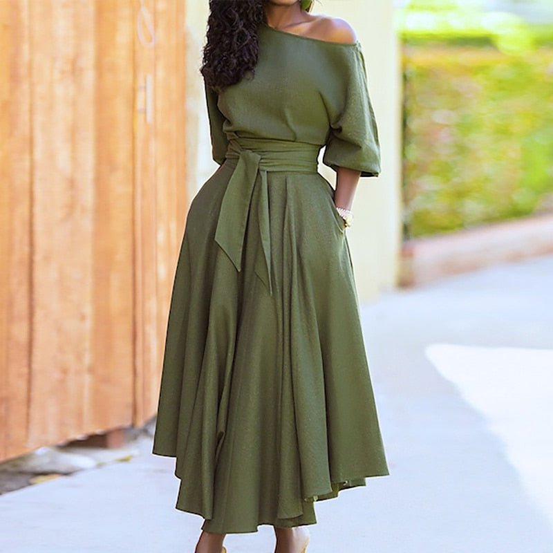 Damska Elegancka Sukienka Letnia | Midi